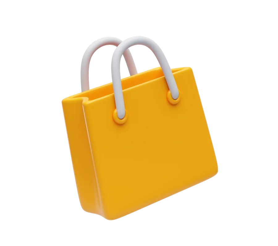 Sacola de compras em 3D